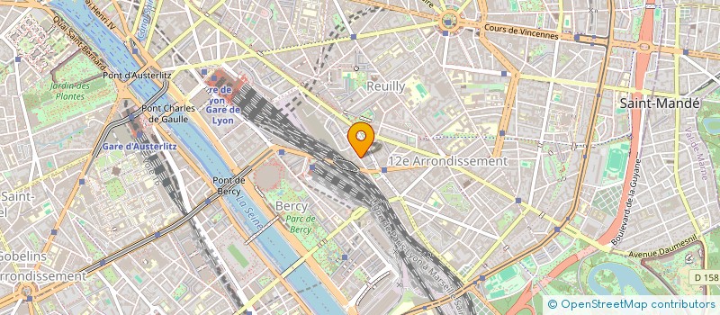 localisation de l'entreprise MADAME A BALTAIAN à PARIS 12