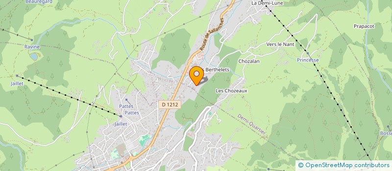 localisation de l'entreprise MADAME A-M GROSSET-GRANGE  MEGEVE