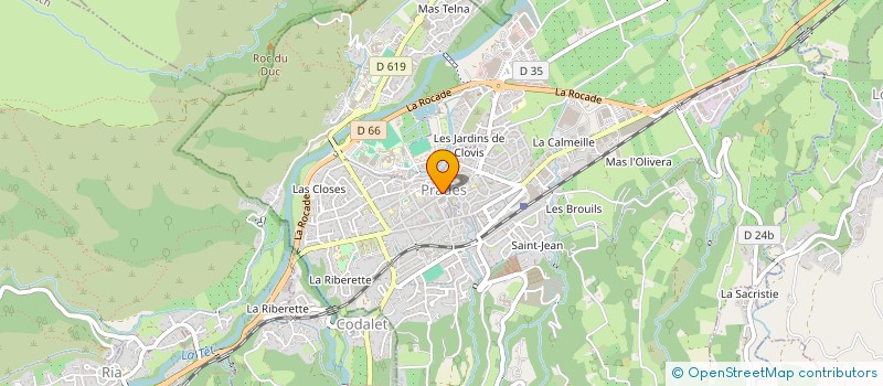 localisation de l'entreprise MADAME A MATHIEU  PRADES