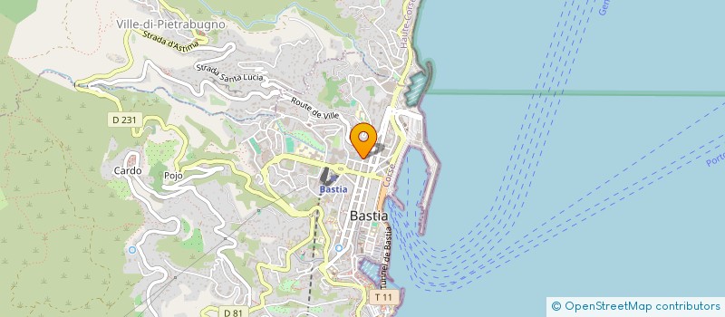 localisation de l'entreprise MADAME A OLIVIERI à BASTIA