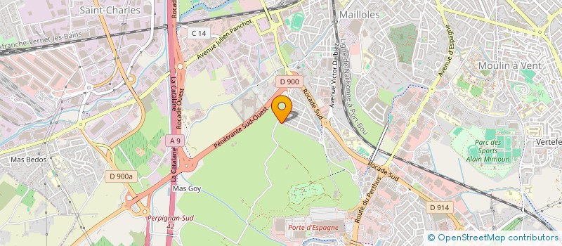 localisation de l'entreprise MADAME AABLA LOTFI  PERPIGNAN