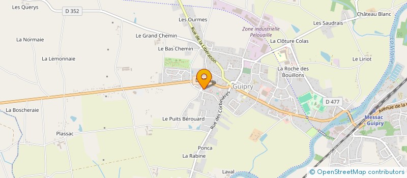 localisation de l'entreprise MADAME AALIYAH SEL  GUIPRY-MESSAC