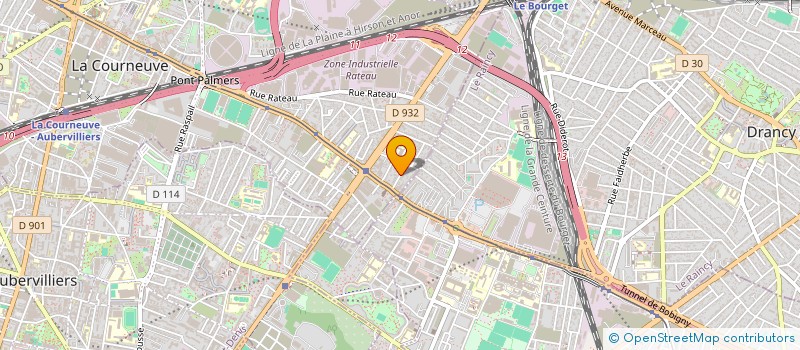 localisation de l'entreprise MADAME AARON LEFEBVRE  LA COURNEUVE