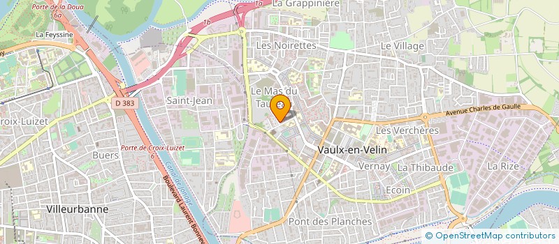 localisation de l'entreprise MADAME ABA DADZIE  VAULX-EN-VELIN