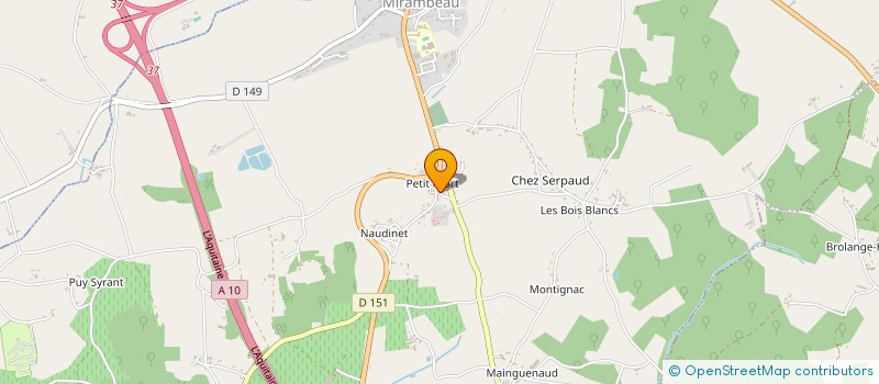 localisation de l'entreprise MADAME ABBY IOERGER  MIRAMBEAU