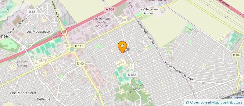 localisation de l'entreprise MADAME ABDELCHANI KISSI à TREMBLAY-EN-FRANCE