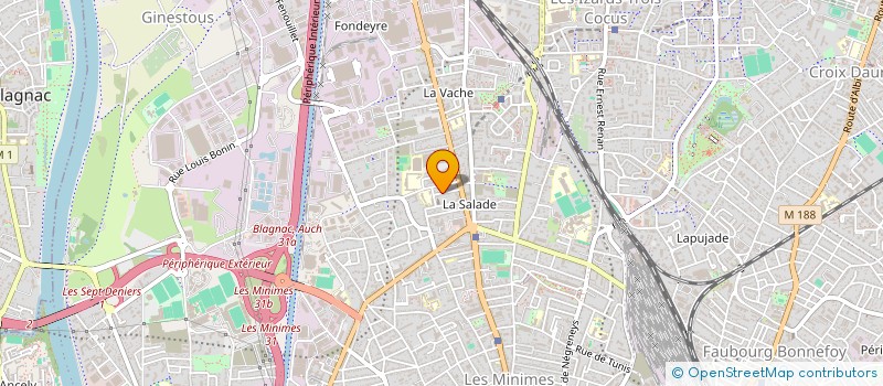 localisation de l'entreprise MADAME ABDELKRIM NOURTI à TOULOUSE
