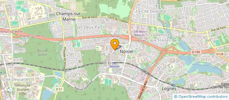 localisation de l'entreprise MADAME ABDELMADJIT AMIRA  NOISIEL