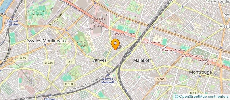 localisation de l'entreprise MADAME ABDELMALIK CHAOUCH  VANVES