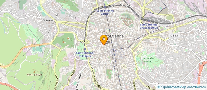 localisation de l'entreprise MADAME ABDERACHID DJAHNIT à SAINT-ETIENNE