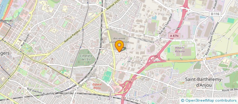 localisation de l'entreprise MADAME ABDERRAHMANE GUENOUNA à ANGERS