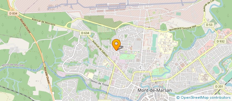 localisation de l'entreprise MADAME ABDESSELAM SENSOU à MONT-DE-MARSAN