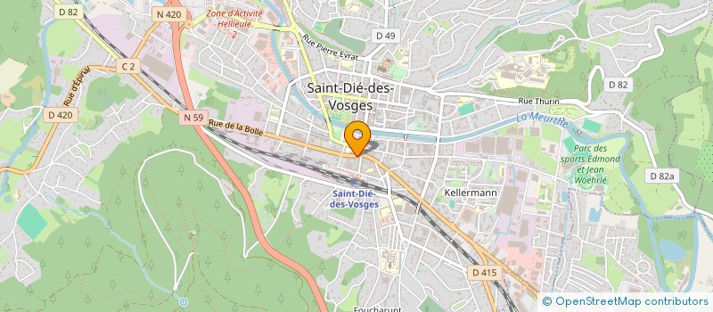 localisation de l'entreprise MADAME ABEDERRAOUF KHEMIDA  SAINT-DIE-DES-VOSGES