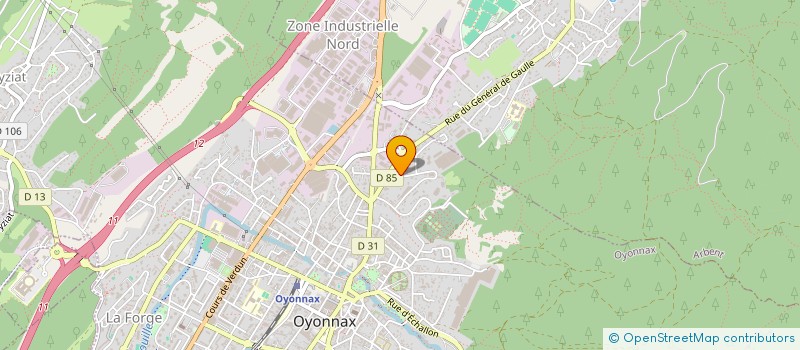 localisation de l'entreprise MADAME ABEL CORNELY à OYONNAX