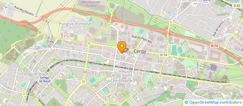 localisation de l'entreprise MADAME ABIBA TINOR  CERGY