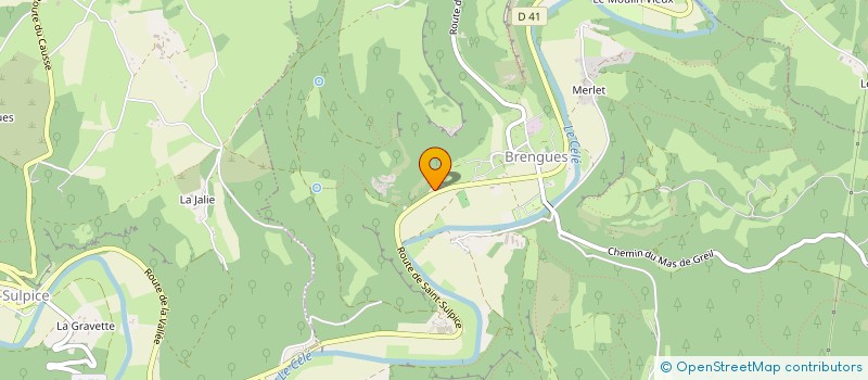 localisation de l'entreprise MADAME ABIBATA OUEDRAOGO  BRENGUES