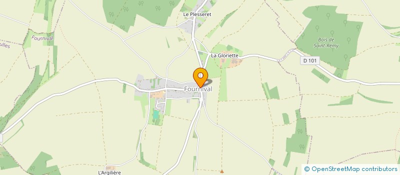 localisation de l'entreprise MADAME ABIGAEL BOULLIER  FOURNIVAL