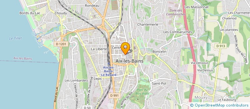 localisation de l'entreprise MADAME ABIGAELLE RIBET à AIX-LES-BAINS