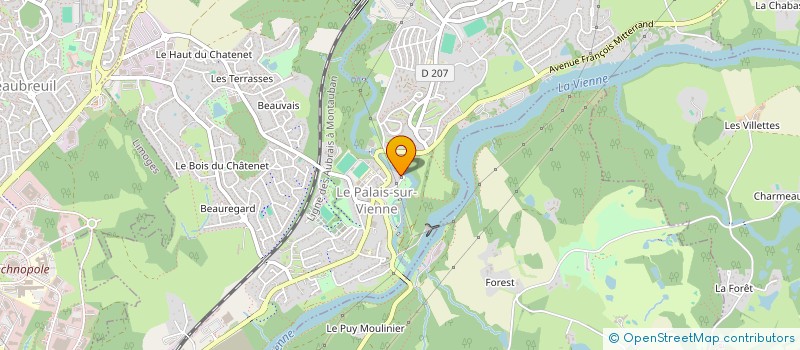 localisation de l'entreprise MADAME ABIGAIL CORREA TOLEDANO  LE PALAIS-SUR-VIENNE