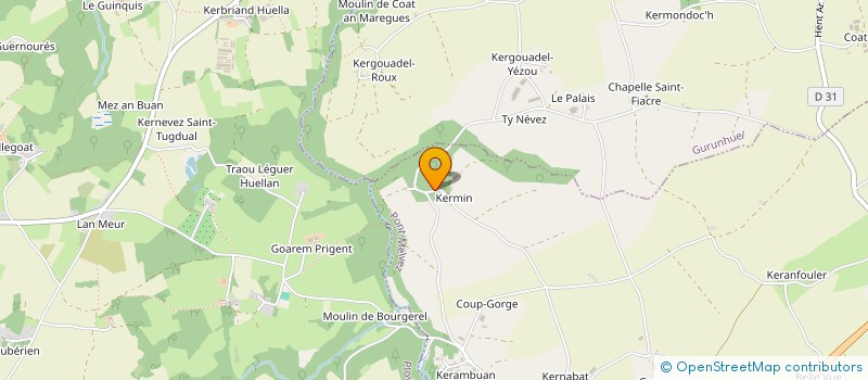 localisation de l'entreprise MADAME ABIGAIL CORSAIR  PONT-MELVEZ