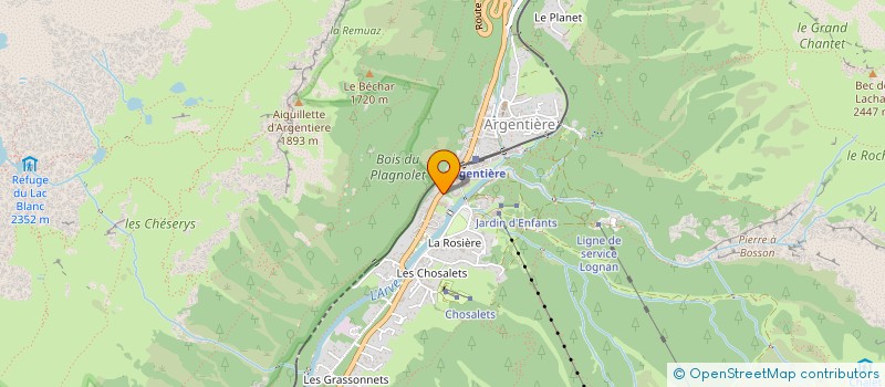 localisation de l'entreprise MADAME ABIGAIL CROFTS  CHAMONIX-MONT-BLANC