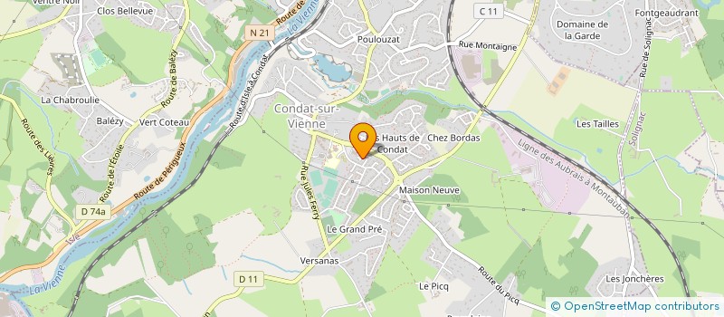 localisation de l'entreprise MADAME ABIGAIL RENOIRE à CONDAT-SUR-VIENNE