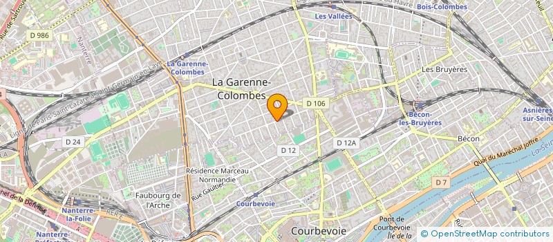localisation de l'entreprise MADAME ABIGAIL RUFFET à LA GARENNE-COLOMBES