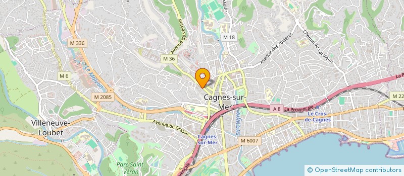 localisation de l'entreprise MADAME ABIR LAHOUIJ LADHARI  CAGNES-SUR-MER