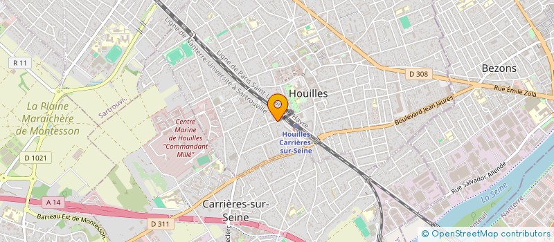 localisation de l'entreprise MADAME ABIR MAJD à HOUILLES