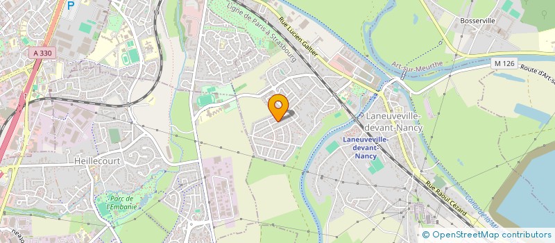 localisation de l'entreprise MADAME ABIR MARINA  LANEUVEVILLE-DEVANT-NANCY