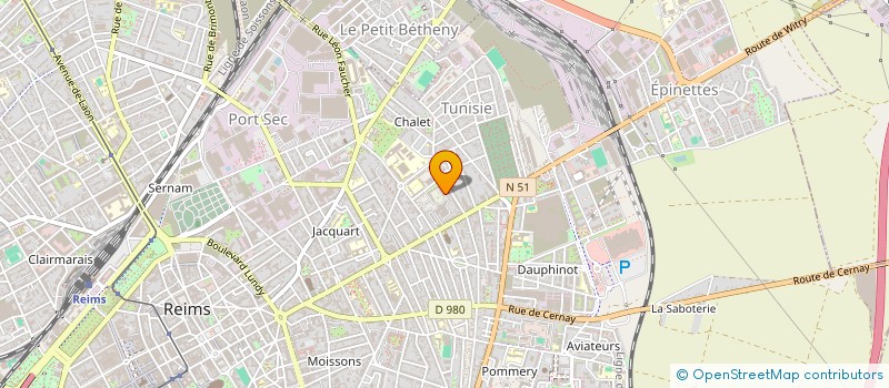 localisation de l'entreprise MADAME ABIR MEGGAR  REIMS