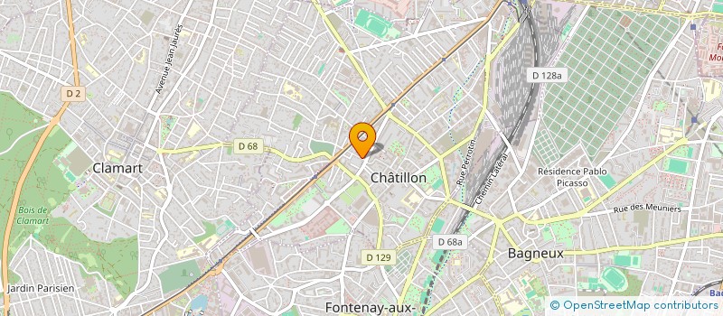 localisation de l'entreprise MADAME ABLA DEGUE  CHATILLON