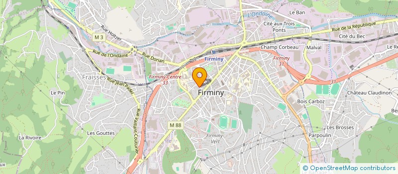 localisation de l'entreprise MADAME ABLA OUHAMMOU  FIRMINY