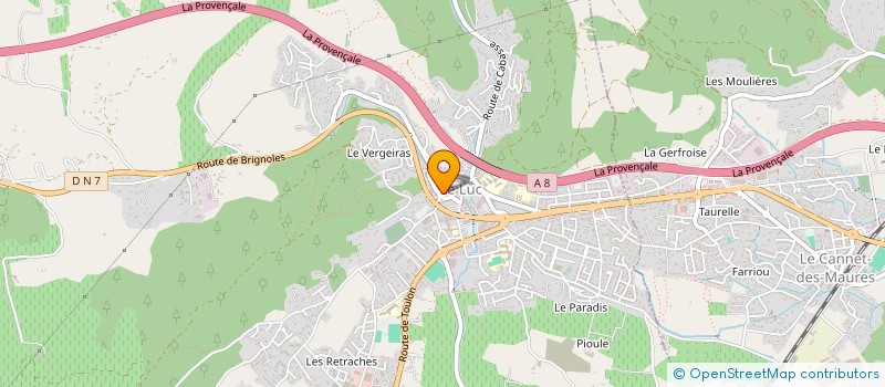 localisation de l'entreprise MADAME ABLAWA DOUGBOGAN à SAINTE-MAXIME