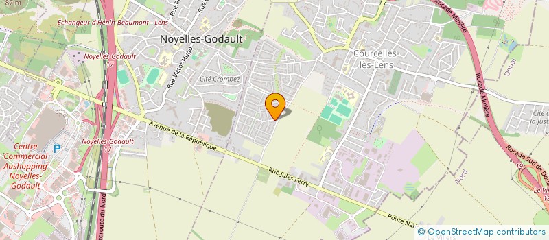 localisation de l'entreprise MADAME ABOUSSOUAN KROU  COURCELLES-LES-LENS