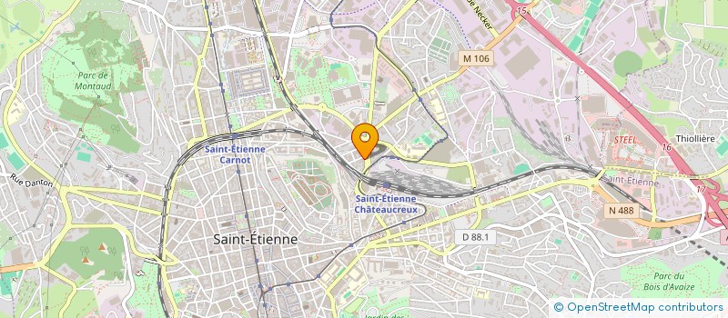 localisation de l'entreprise MADAME ABRA GBELEHUI  SAINT-ETIENNE