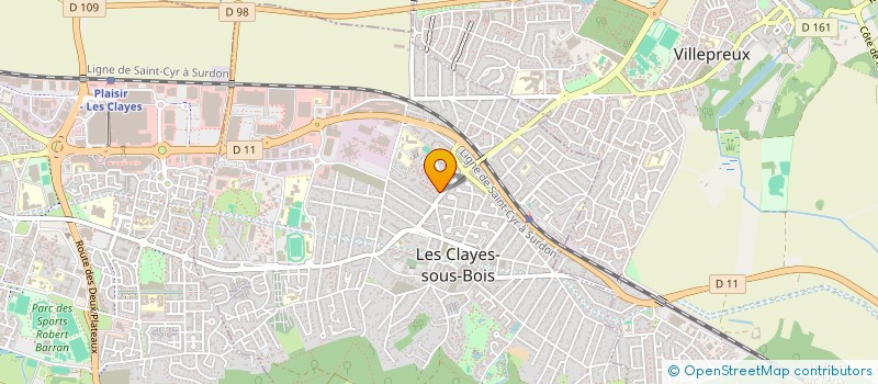 localisation de l'entreprise MADAME ABRIANA FORTUGNO  LES CLAYES-SOUS-BOIS