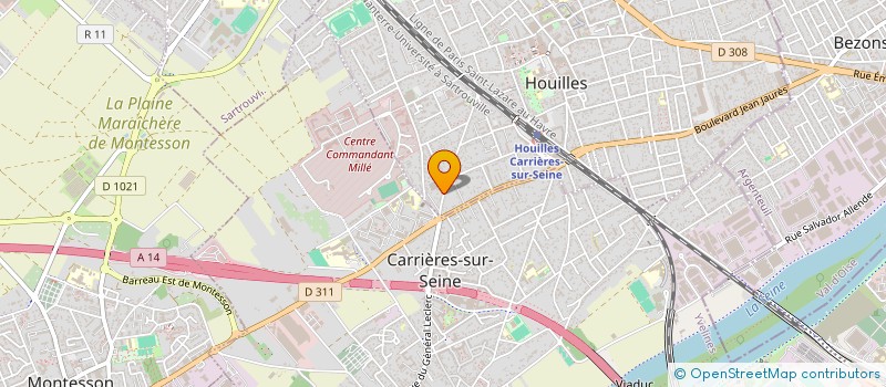 localisation de l'entreprise MADAME ABRIL PADILLA  HOUILLES