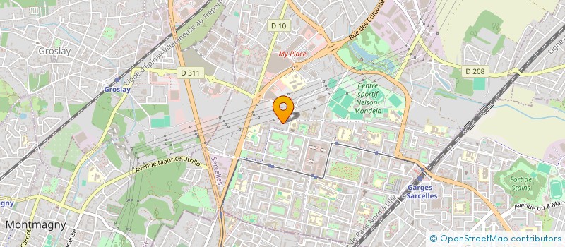 localisation de l'entreprise MADAME ABY KONE à SARCELLES