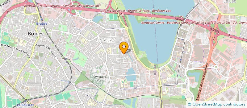 localisation de l'entreprise MADAME ABY NDAO  BRUGES