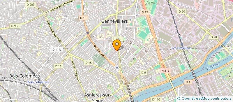 localisation de l'entreprise MADAME ABY SEYE à GENNEVILLIERS