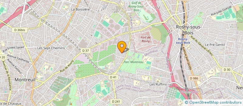 localisation de l'entreprise MADAME ABY TOURE à MONTREUIL