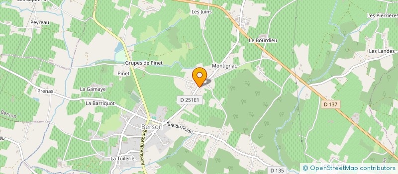 localisation de l'entreprise MADAME ABYGAEL DONNE  PUGNAC