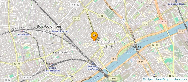localisation de l'entreprise MADAME ACHILLE LIA à ASNIERES-SUR-SEINE