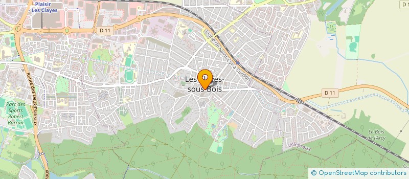 localisation de l'entreprise MADAME ACHOUAK HADDAD  LES CLAYES-SOUS-BOIS