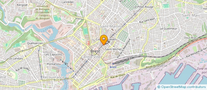 localisation de l'entreprise MADAME ACHREF ELATTABI  BREST