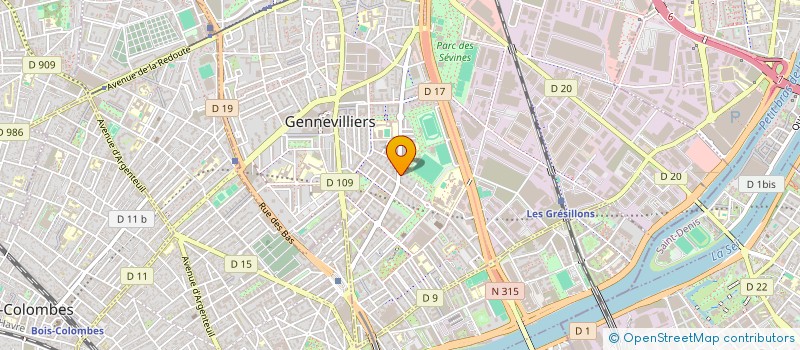 localisation de l'entreprise MADAME ACHTA BICHARA  GENNEVILLIERS