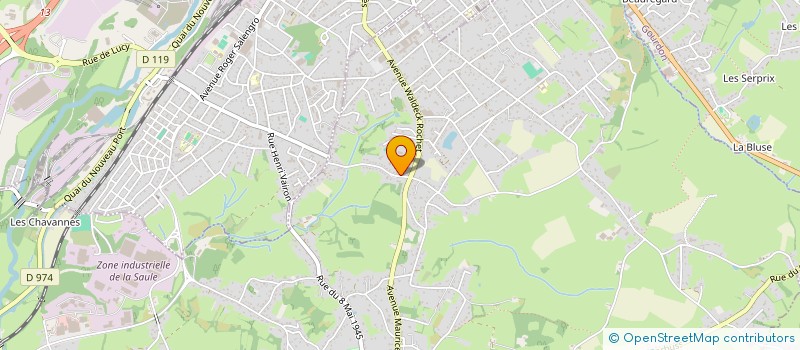 localisation de l'entreprise MADAME ACURSIA ZITO  SAINT-VALLIER