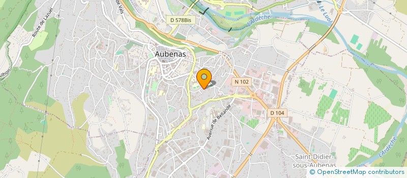 localisation de l'entreprise MADAME ADA NARANJO  AUBENAS