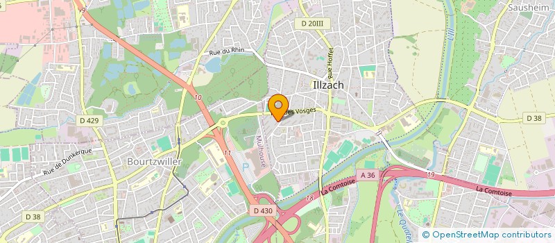 localisation de l'entreprise MADAME ADA SUBIAT  ILLZACH